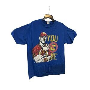 Vintage WWE John Cena You Can’t C See Me Graphic Mens T Shirt Large Blue